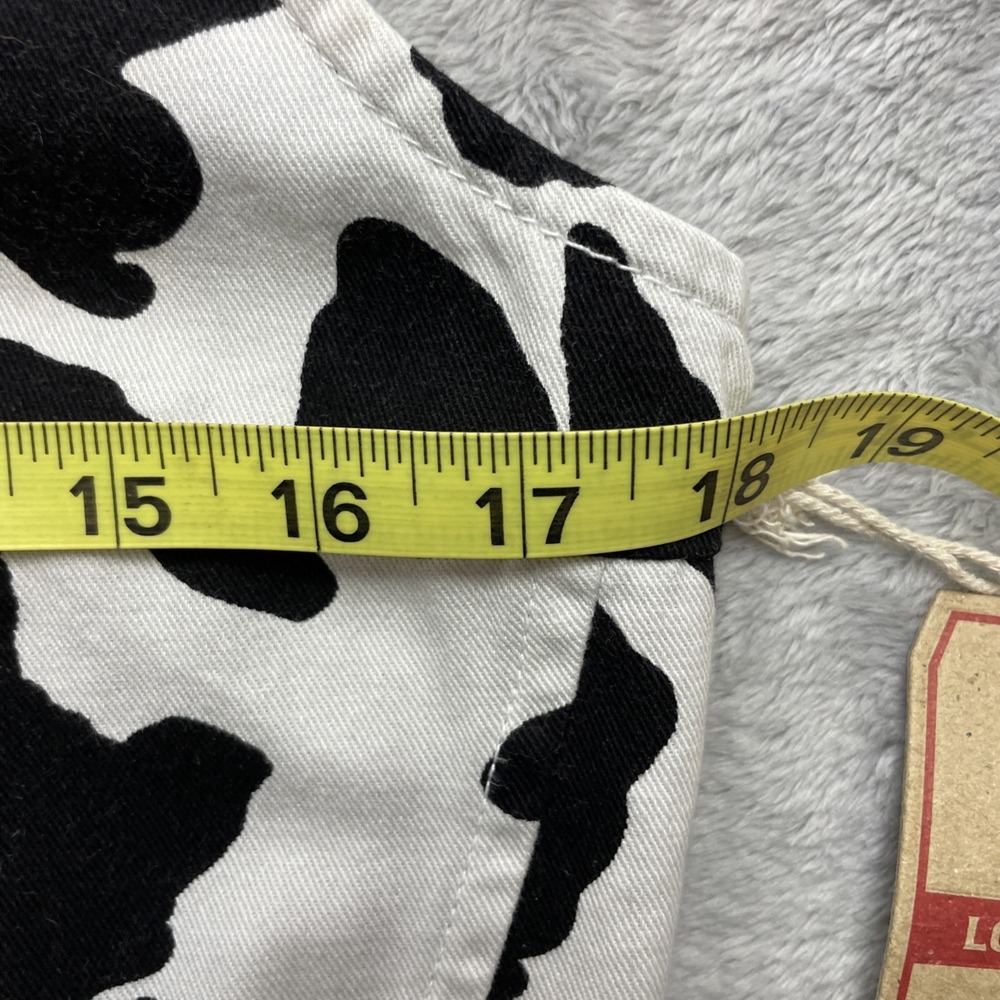 NWT Lone Star Womens Cow Print Cropped Bustier Top Sz L Smocked Western Festival - Picture 8 of 9